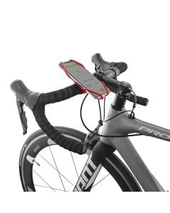 Držák mobilu Bone Bike Tie 3, na kolo, nastavitelná velikost, červený, 4.7-7.2", silikon, k připevnění na řídítka, červená