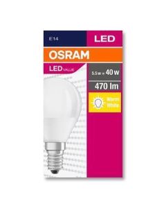 LED žárovka "Value", E14, globe, P45, 5,7W, 470lm, 2700K (MF), OSRAM 4058075147898