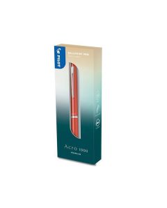 Kuličkové pero "Acro 1000", černá, 0,28 mm, stiskací, korálově růžové tělo, PILOT ACRO1000-COF-CP