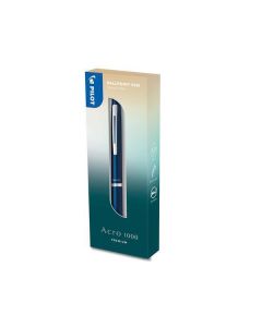 Kuličkové pero "Acro 1000", černá, 0,28 mm, stiskací, navy modré tělo, PILOT ACRO1000-COF-NV
