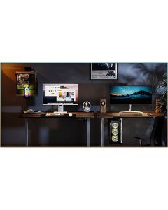 Ultradesk FLANK držák PC pod stůl, RGB podsvícení, černá