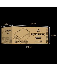 Ultradesk CRATE univerzální skříňka, černá