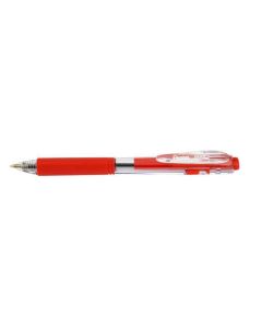 Kuličkové pero "BK437", červená, 0,35 mm, stiskací mechanismus, PENTEL BK437-B