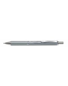 Kuličkové pero "EnerGel BL-407", modrá, 0,35 mm, stiskací mechanismus, stříbrné tělo, PENTEL BL407-A