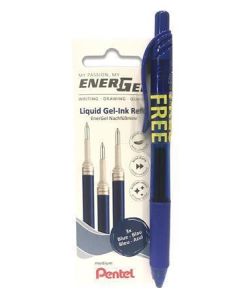 Náhradní gelová náplň "EnerGel LR7", modrá, 0,35 mm, s gelovým perem zdarma, PENTEL LR7-3C-PROMO