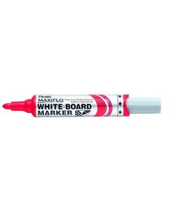 Popisovač na bílou tabuli "Maxiflo MWL5M", červená, 2,5 mm, kuželový hrot, PENTEL