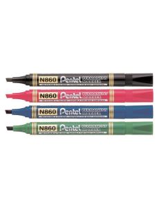 Permanentní popisovač "N860", černá, 1,5 mm, zkosený hrot, PENTEL N860-AE