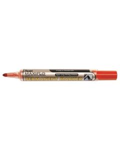 Permanentní popisovač "Maxiflo NFL50", červená, 1,5 mm, kuželový hrot, PENTEL NLF50-BO