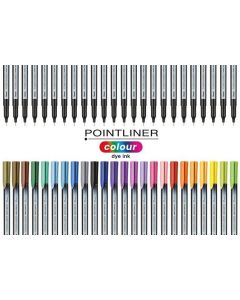 Liner "Pointliner", 24 různých barev, 0,4 mm, sada, PENTEL S40-24