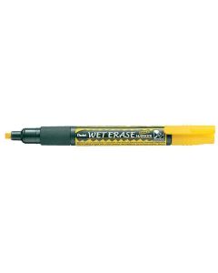 Křídový popisovač "SMW26", žlutá, 2 mm, zkosený hrot, PENTEL SMW26-GO