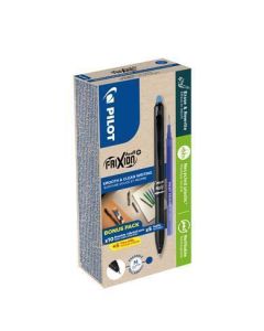 Roller "Frixion Ball +" + náplň, modrá, 0,35 mm, vymazatelný, stiskací mechanismus, PILOT BLRT-GREEN