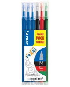 Náplň do rolleru "Frixion Ball/Clicker", 4 barvy, vymazatelné, 0,35 mm, 6 ks, PILOT