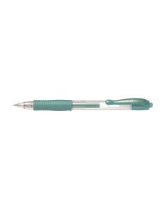 Gelové pero "G-2 Metallic", zelená, 0,32 mm, stiskací mechanismus, PILOT