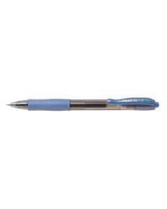 Gelové pero "G-2", nebeská modrá, 0,32 mm, stiskací mechanismus, PILOT