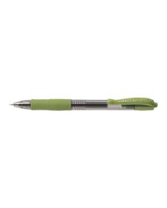 Gelové pero "G-2", světle zelená, 0,32 mm, stiskací mechanismus, PILOT