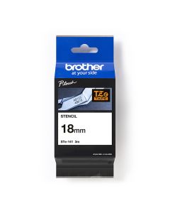 Brother originální páska do tiskárny štítků, Brother, STE-141, 3m, 18mm, kazeta s páskou Stencil