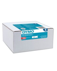 Dymo originální páska do tiskárny štítků, Dymo, 2093097, černý tisk/bílý podklad, 7m, 12mm, 10ks v balení, cena za balení, D1