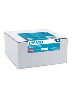 Dymo originální páska do tiskárny štítků, Dymo, 2093098, černý tisk/bílý podklad, 7m, 19mm, 10ks v balení, cena za balení, D1