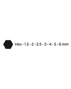 Šestihranné klíče 09-517, 1,5-6 mm, sada 7 ks, NEO TOOLS