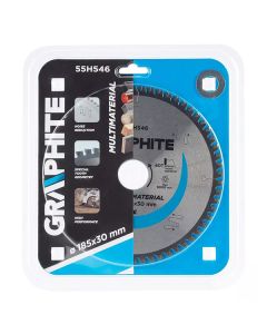 Pilové kotouče Graphite 55H546 s HM hroty, 185x30 mm, 60 zubů, univerzální