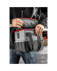 Brašna na nářadí z polyesteru, 58G015, 12l, voděodolné dno, Energy+, Graphite