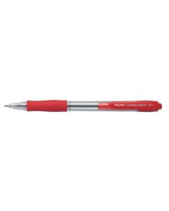 Kuličkové pero "Super Grip", červené tělo, 0,27mm, červená, PILOT