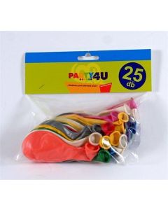 Nafukovací balónky, perleťové, mix barev, 26 cm