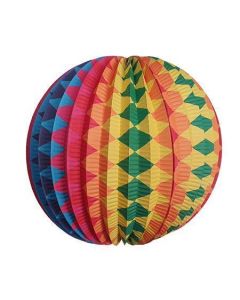 Papírový lampion, barevný, kulatý, 22 cm, 1018014001-1