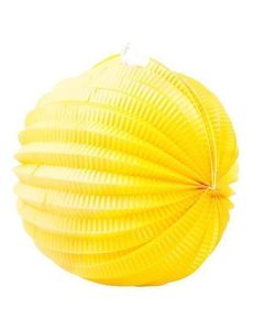Papírový lampion, žlutá, kulatý, 22 cm, 1018014007-13
