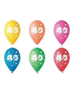 Balónek, s číslem 40, 26 cm