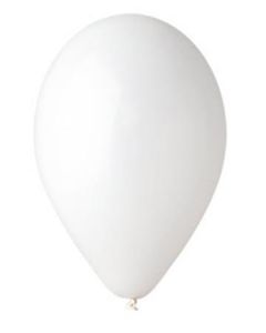 Balónek, bílá, 26 cm