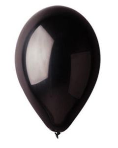 Balónek, černá, 26 cm