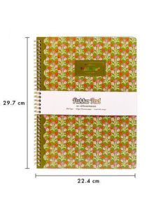 Spirálový sešit "Floral Jotta Notebook", mix barev, A4+, linkovaný, 100 listů, PUKKA 2143-FLO