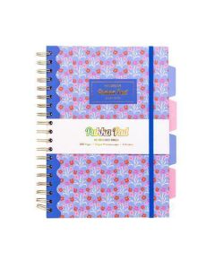 Spirálový sešit "Floral Project Book", mix barev, B5, linkovaný, 100 listů, PUKKA PAD 2145-FLO