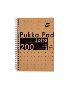 Spirálový sešit "Jotta Kraft", A5, linkovaný, 100 listů, PUKKA PAD 9567-KRA