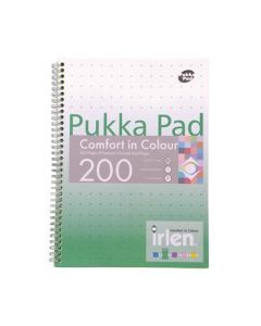 Spirálový sešit "Irlen Jotta Green", A4, linkovaný, 100 listů, PUKKA PAD IRLJOTA4(GREEN)