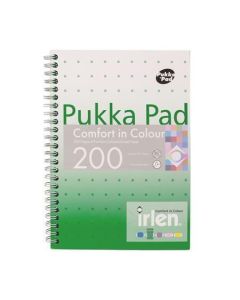 Spirálový sešit "Irlen Jotta Green", A5, linkovaný, 100 listů, PUKKA PAD IRLJOTA5(GREEN)