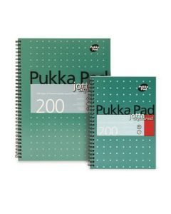 Blok "Metallic Jotta", A5, linkovaný, 100 listů, spirálová vazba, PUKKA PAD