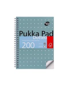 Spirálový sešit "Metallic Jotta", A5, tečkovaný, 100 listů, PUKKA PAD JM021DOT