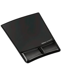 Fellowes Health-V Crystal Podložka pod myš a zápěstí gelová, černá