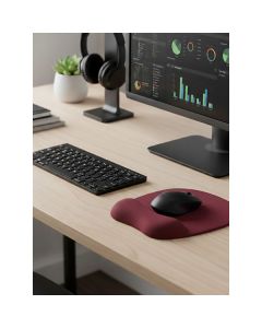 Powerton ERGO CALMA Podložka pod myš z paměťově pěny, vínově červená