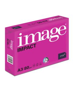 Xerografický papír Image, Impact A3, 80 g/m2, bílý, 500 listů, spec. pro barevný laserový tisk, DOPRODEJ