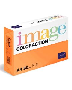 Xerografický papír Coloraction, Acapulco, A4, 80 g/m2, reflexní oranžový, 500 listů, vhodný pro inkoustový tisk