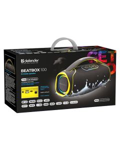 Defender reproduktor BEATBOX 100, 100W, černý, TWS,IPX5,AUX/Bluetooth