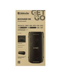 Defender reproduktor BOOMER 90, 100W, černý, LED podsvícení
