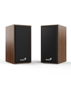 Genius reproduktory SP-HF180, 2.0, 6W, hnědé, regulace hlasitosti, dřevěné, 150Hz-20kHz