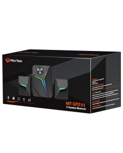 Meetion reproduktory SP2111, 2.1, 15W, černé, podsvícené
