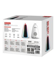 Marvo reproduktory MONKA ZILLA, 6W, bílé, RGB podsvícení