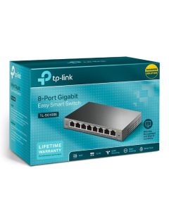 TP-LINK switch TL-SG108E 1000Mbps, monitoring sítě, funkce VLAN
