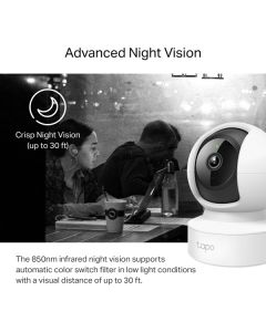 TP-link IP kamera Tapo C212, Full HD, Wifi 2.4 GHz, bílá, 360stupňová, noční vidění, alarm , det. pohybu